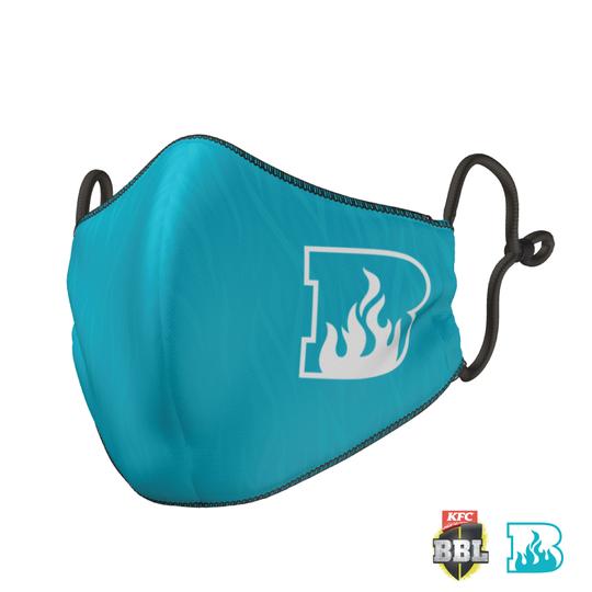 Brisbane Heat Big Bash Face Mask - Reversible