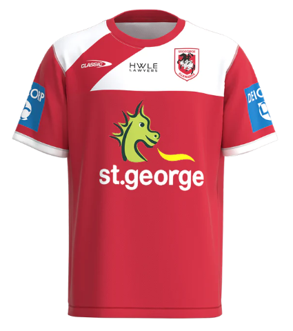 2023 St George Illawarra Dragons Training Tee - Kids (Red)