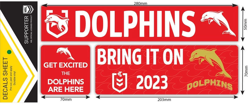 Dolphins Decal Sheet