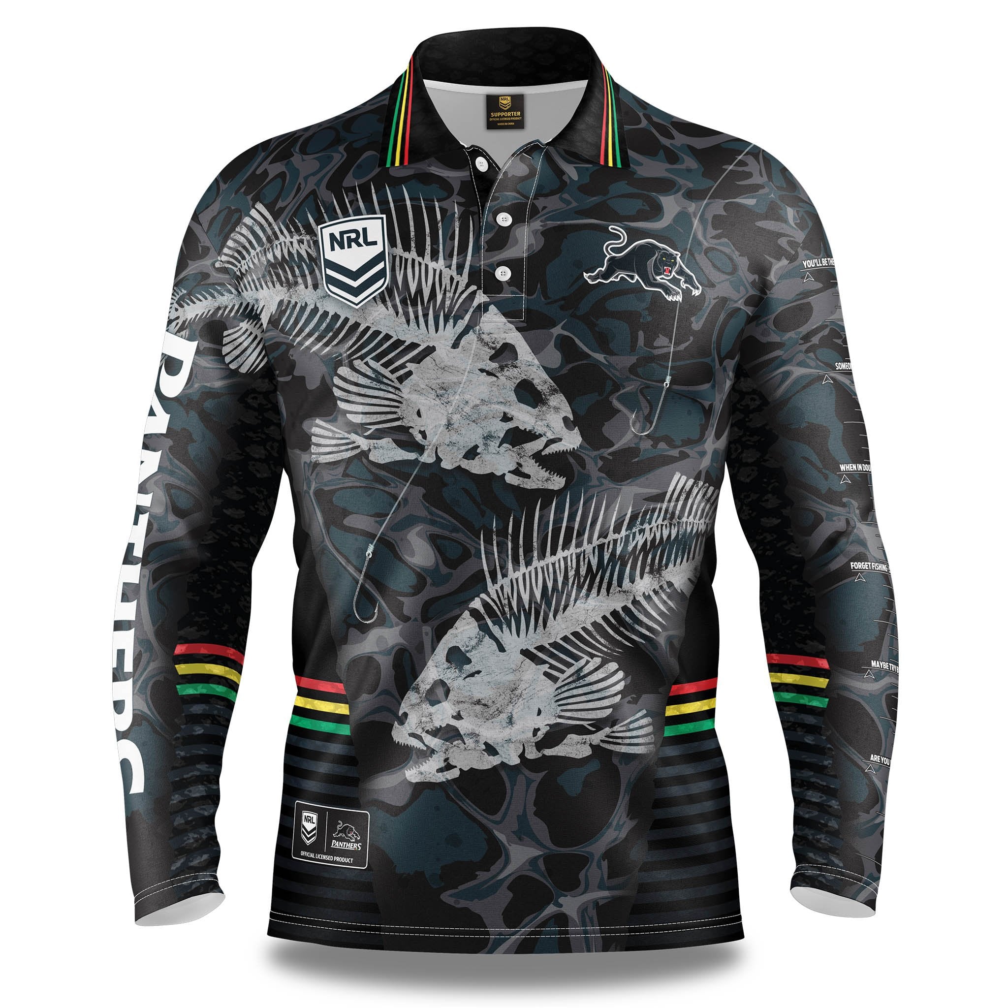 Panthers "Skeletor" Fishing Shirt