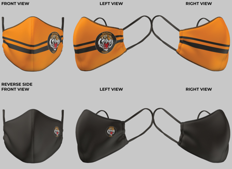 Balmain Tigers Face Mask - Reversible