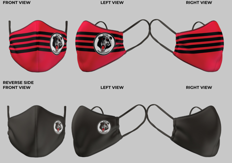 North Sydney Bears Retro Face Mask - Reversible