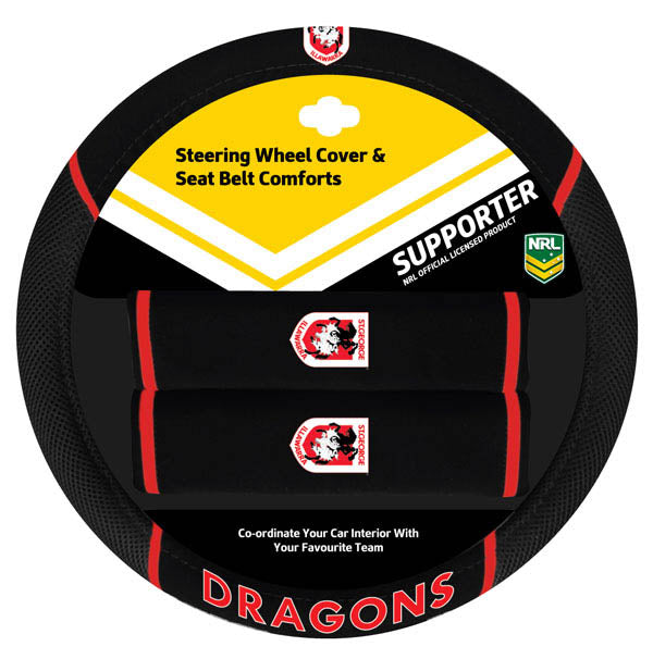 Dragons Steering Wheel & Seat Belt Cover