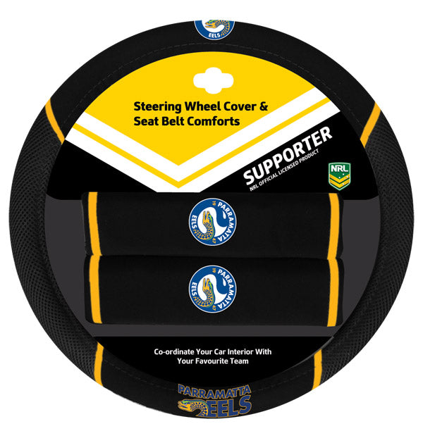 Eels Steering Wheel & Seat Belt Cover