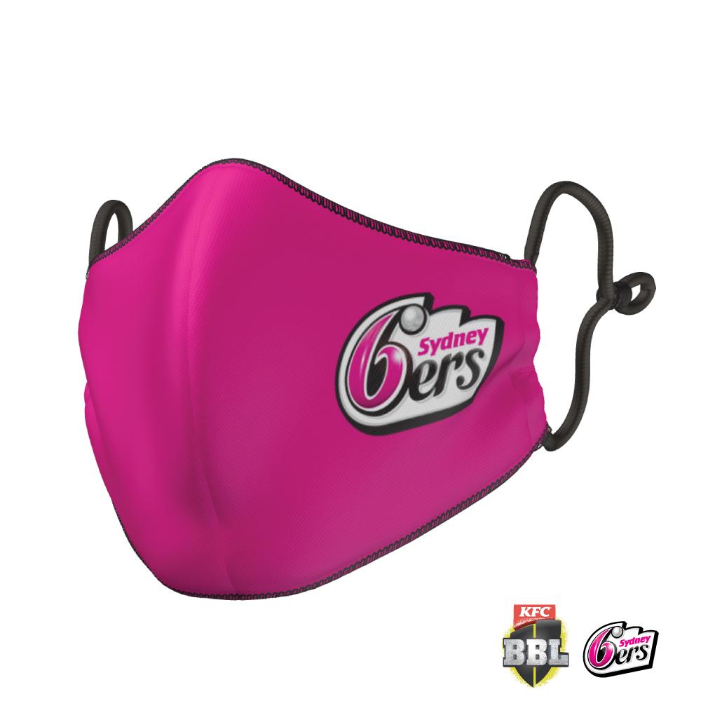 Sydney Sixers Big Bash Face Mask - Reversible