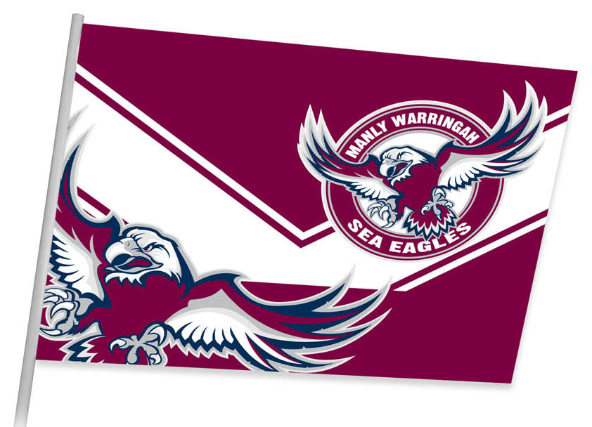 Sea Eagles Flag (87cm x 58cm) - Technical View