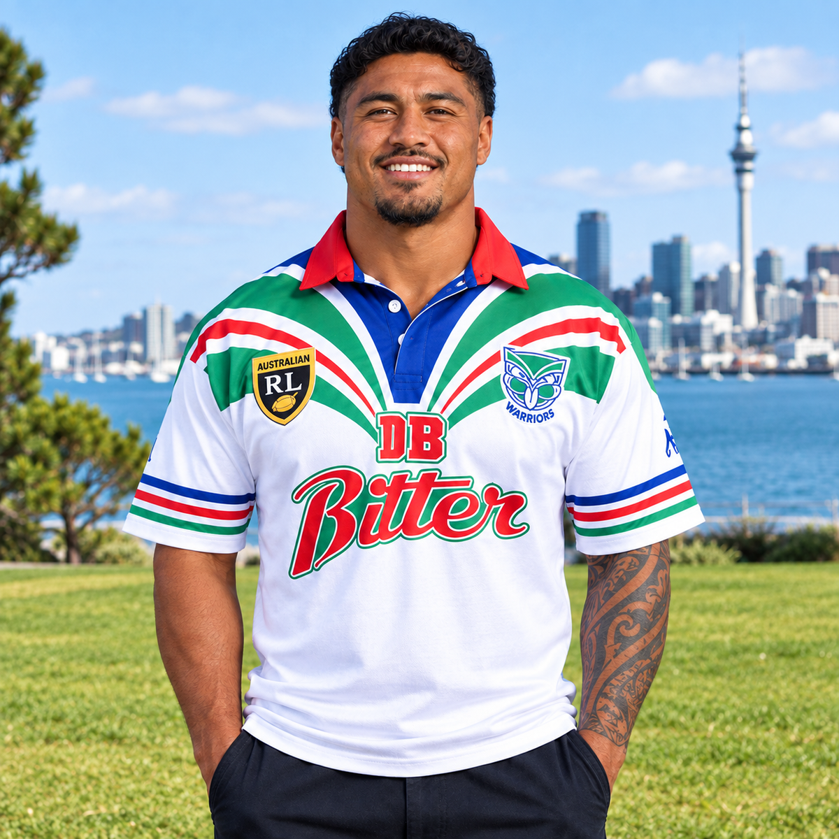 1995 Auckland Warriors Retro Away Jersey (White) (Pre Sale - In Store 21 Sept)