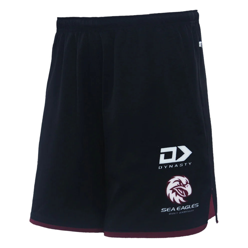 2024 Manly Warringah Sea Eagles Gym Shorts - Black