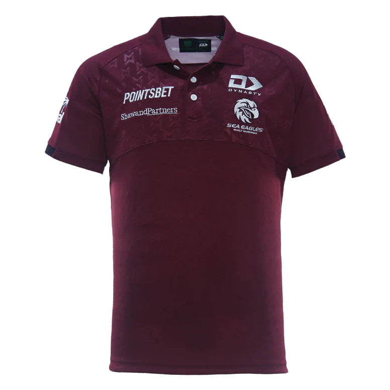 2024 Manly Warringah Sea Eagles Media Polo (Maroon)