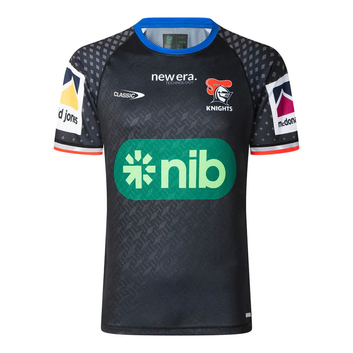 2025 Newcastle Knights Mens Pro Training Tee (Black)