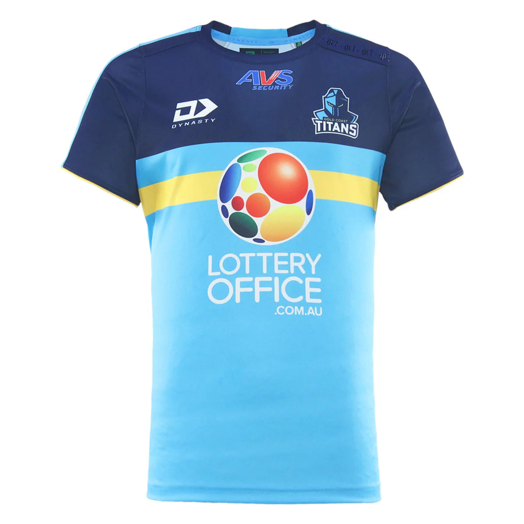 2026 Gold Coast Titans Coaches Training Tee - (Cyan)