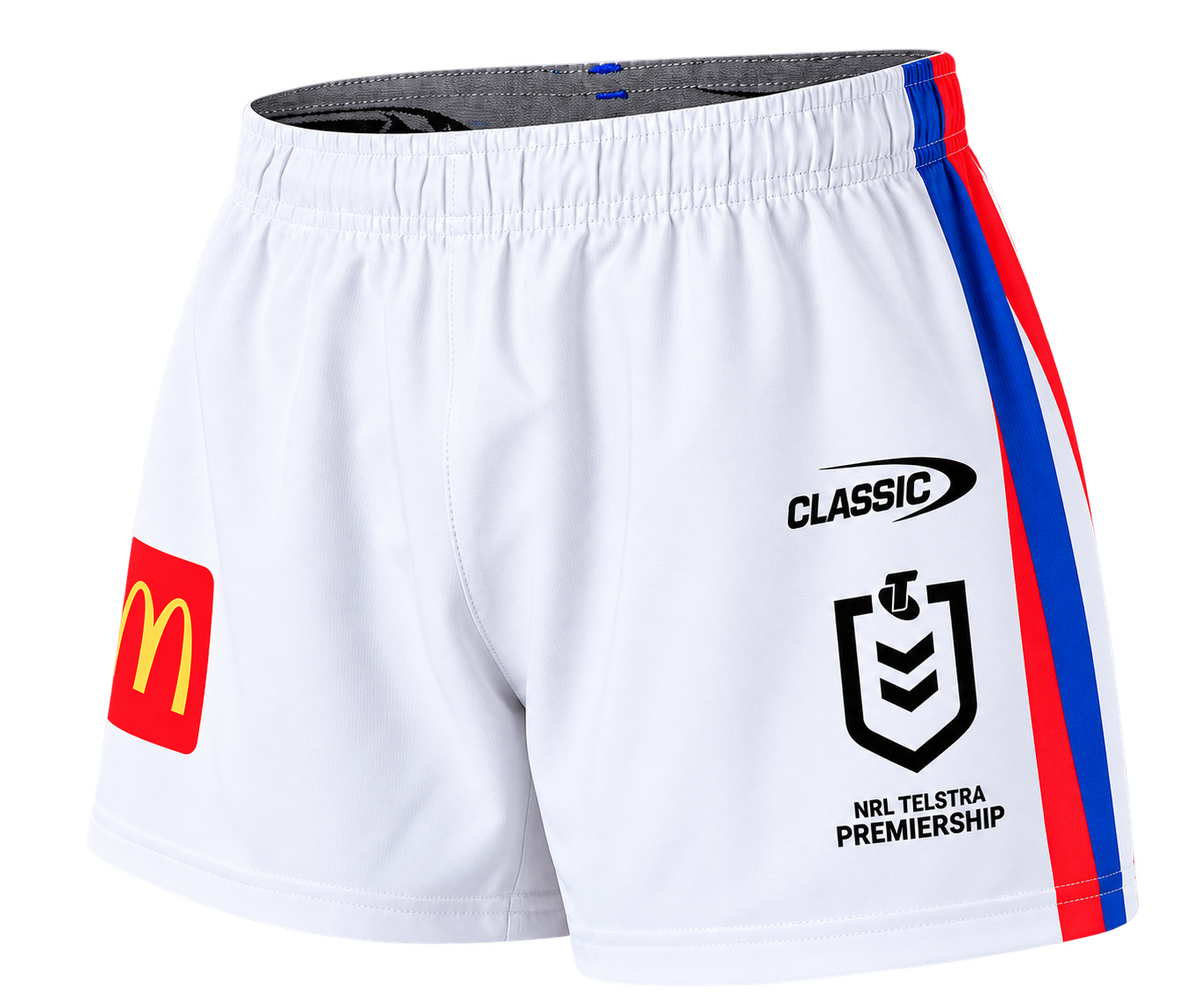 2026 Newcastle Knights Players Away Shorts (Preorder for Instore Pickup Only (From Wed 30 Sept)