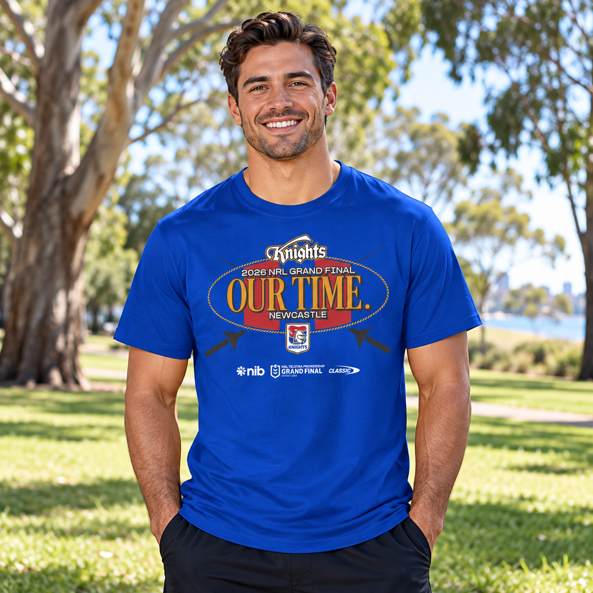 2026 Newcastle Knights Grand Final Tee - Adults (Classic) (PRESALE - INSTORE THU 1 OCT)