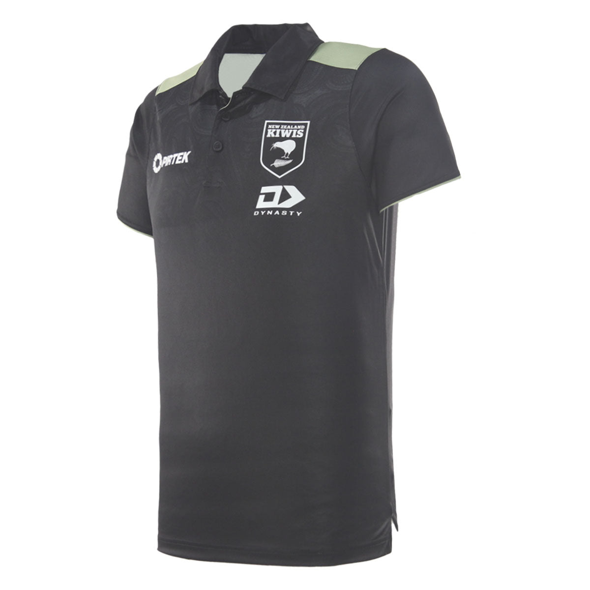 2026 RLWC New Zealand Kiwis Media Polo (Black)