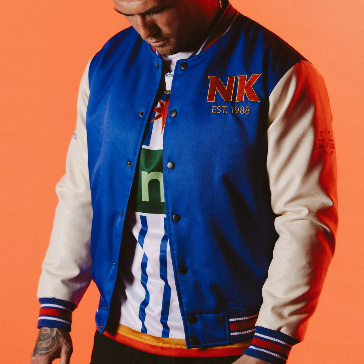 2026 Newcastle Knights Vegas Bomber Jacket (Preorder for Instore Pickup Only (From Wed 30 Sept)