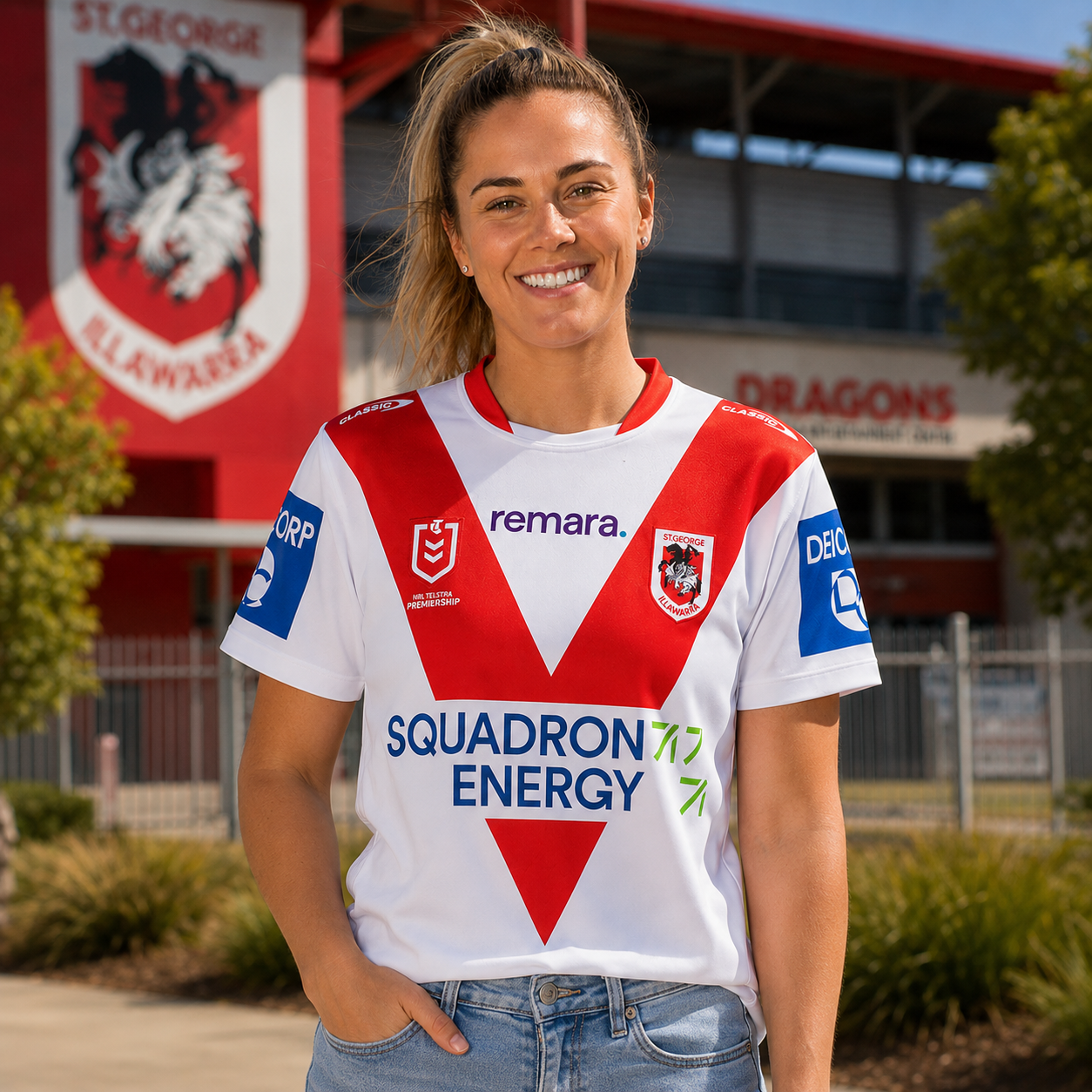 2026 St. George Illawarra Dragons Home Jersey - Ladies