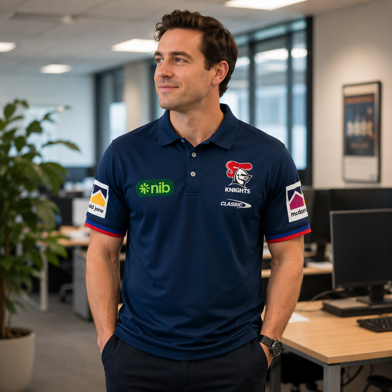 2026 Newcastle Knights Media Polo