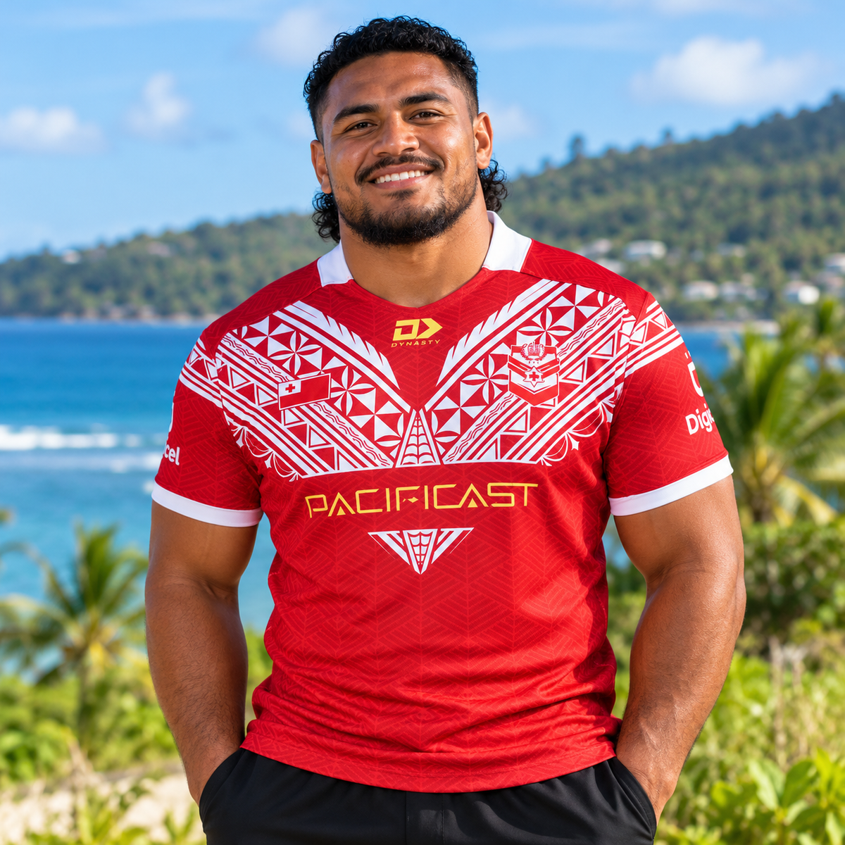 Lifestyle photo of 2026 RLWC Tonga Home Jersey
