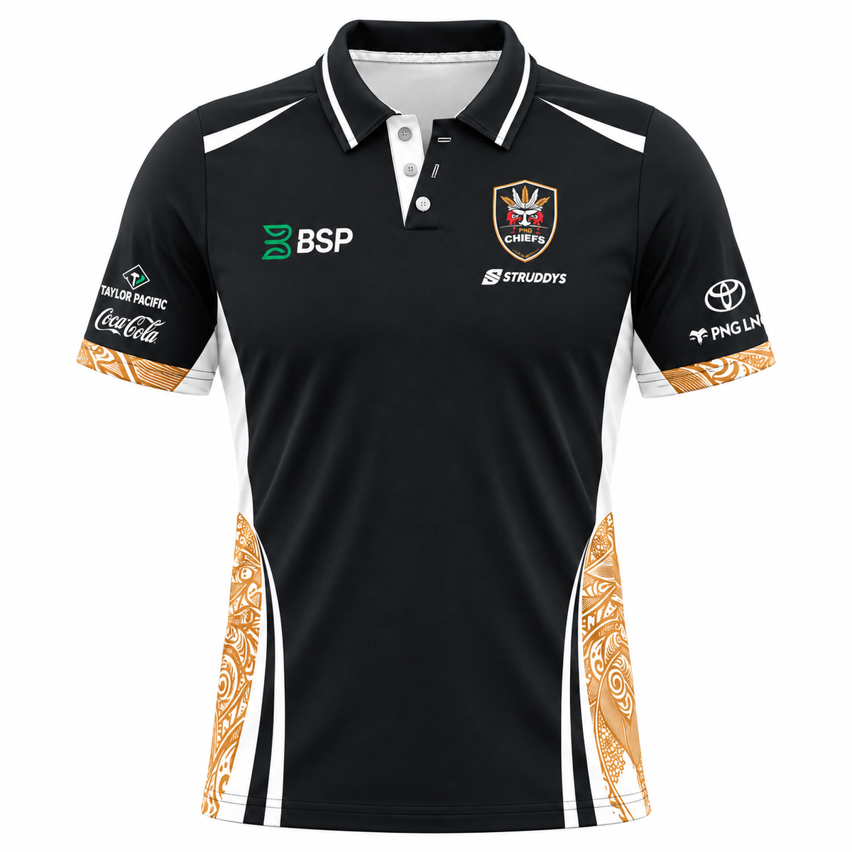 2028 PNG Chiefs Foundation Media Polo (Dark)