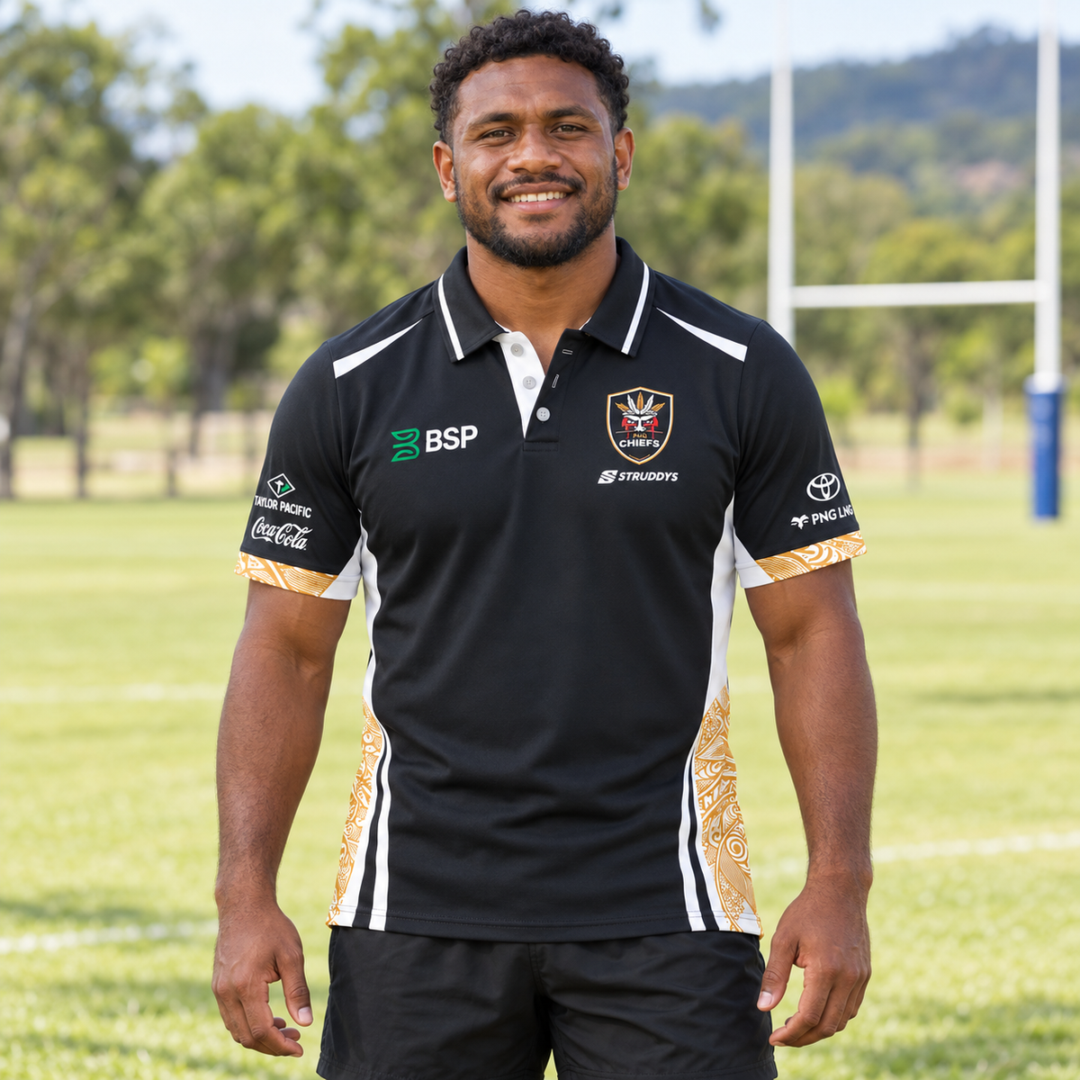 2028 PNG Chiefs Foundation Media Polo (Dark)