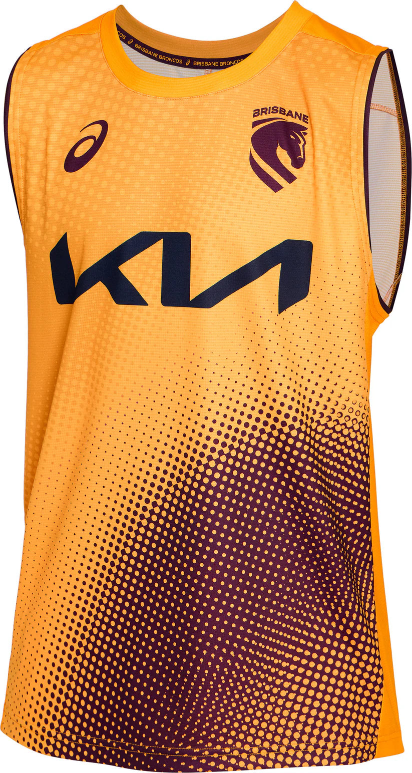 2026 Brisbane Broncos Training Singlet (Gold)