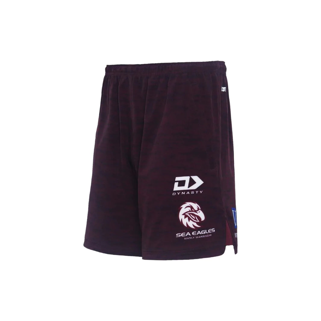 2024 Manly-Warringah Sea Eagles Alternate Gym Shorts (Maroon)