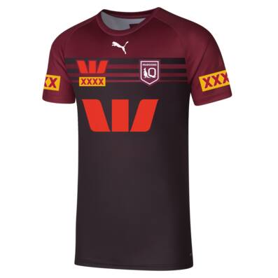 2025 QLD Maroons State of Origin Training Tee - Black