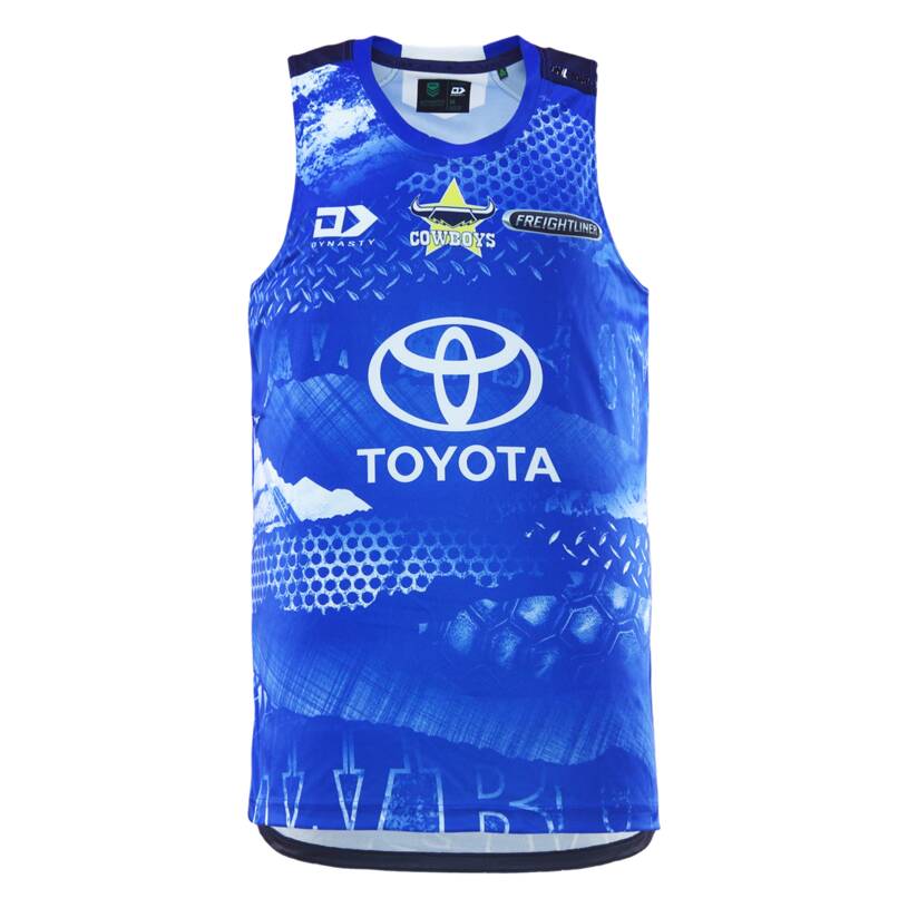 2026 North Queensland Cowboys Training Singlet (Blue)