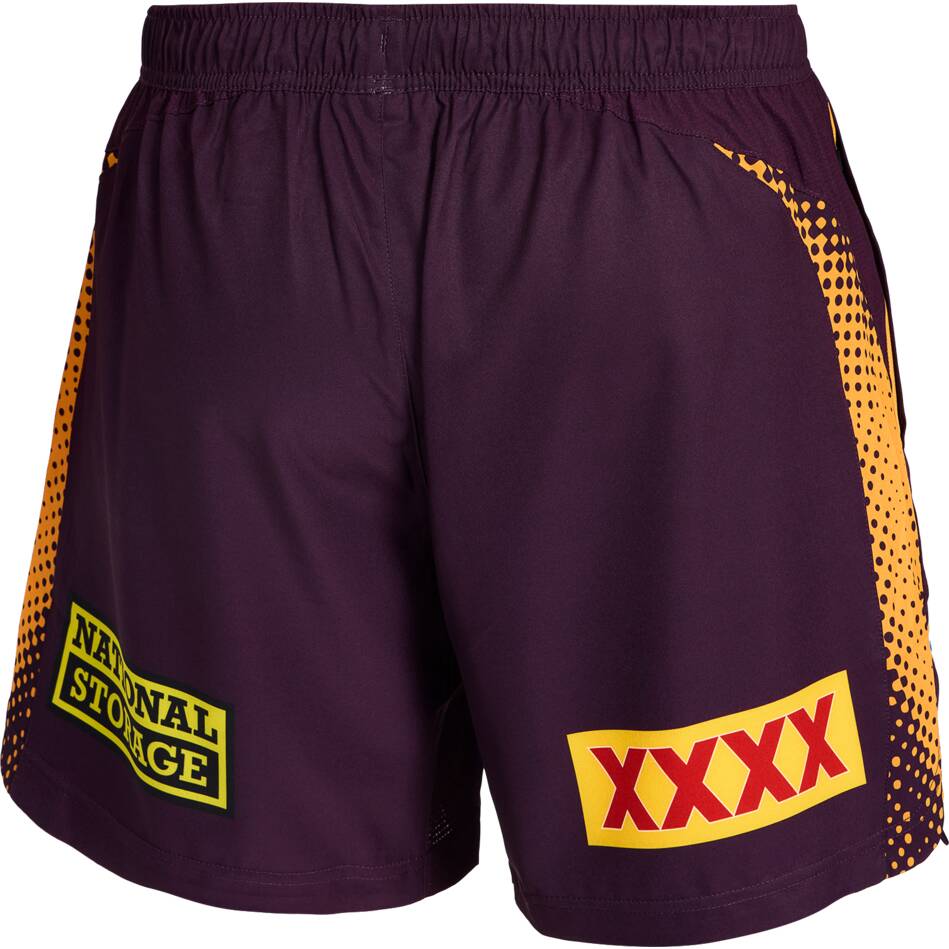 2026 Brisbane Broncos Training Shorts - Maroon