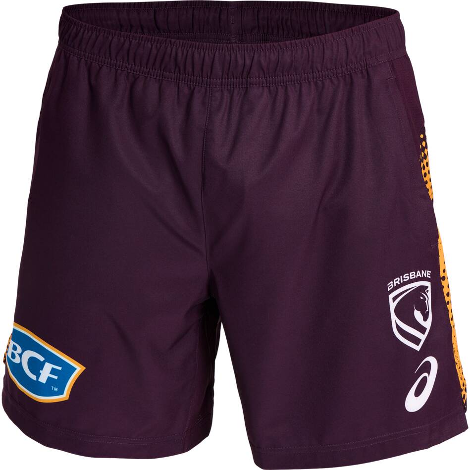 2026 Brisbane Broncos Training Shorts - Maroon