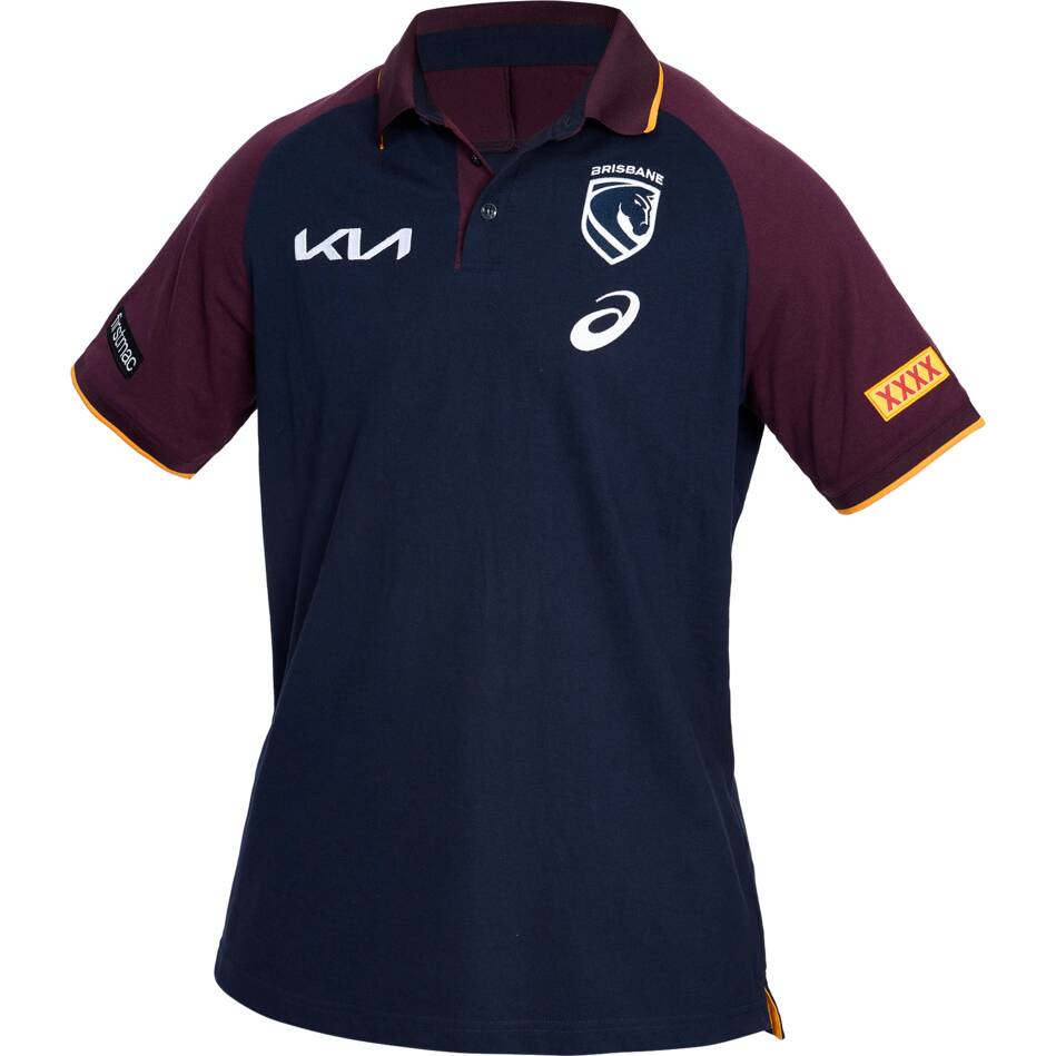 2026 Brisbane Broncos Team Polo (Navy)