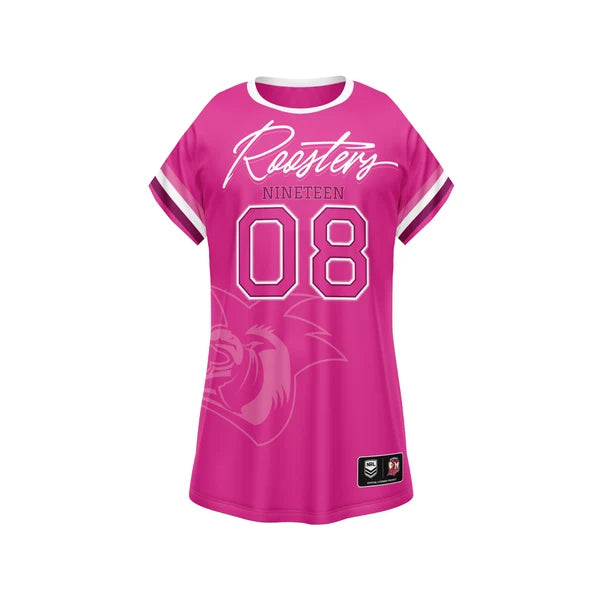 Roosters 'Fuchsia Force' T-Shirt Dress