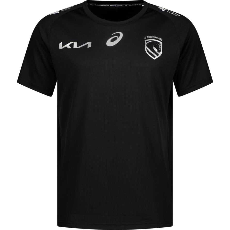 2026 Brisbane Broncos Black Run Out Tee