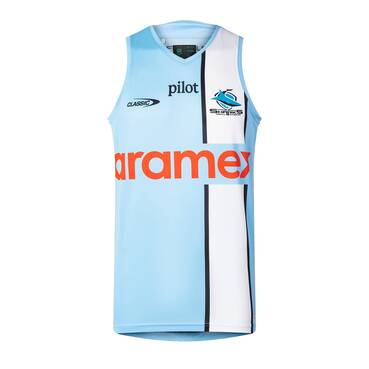 2026 Cronulla Sutherland Sharks Training Singlet - Men's (Sky)