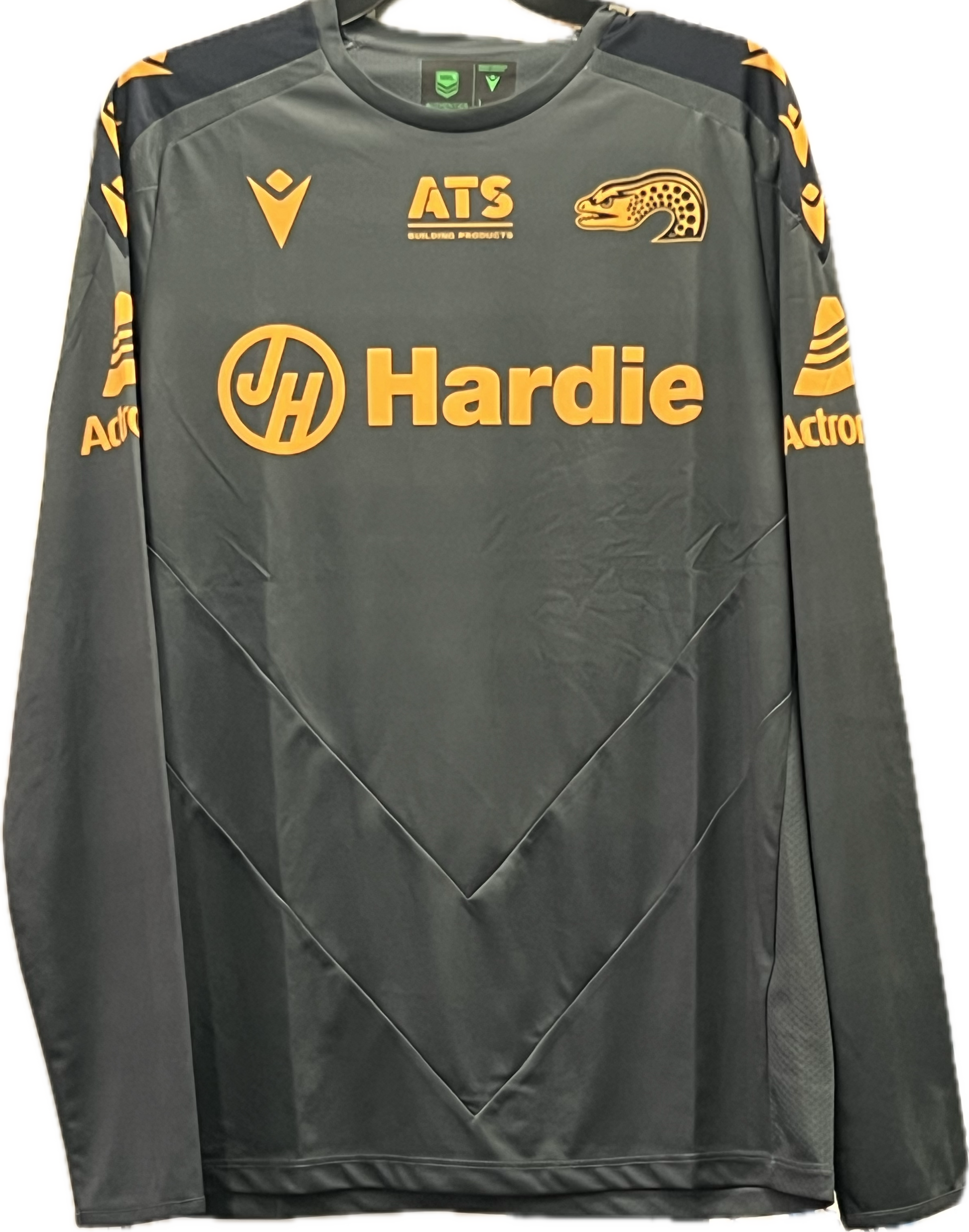 2025 Parramatta Eels Training Staff L/S Shirt - Grey