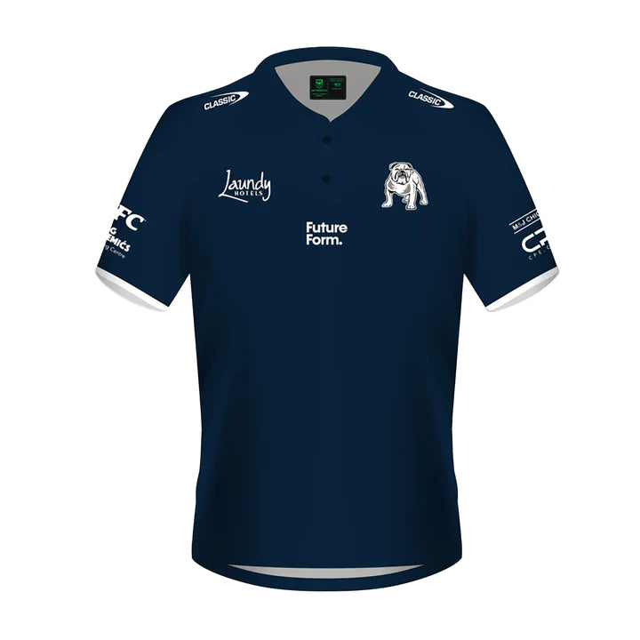 2024 Canterbury Bankstown Bulldogs Media Polo (Navy)