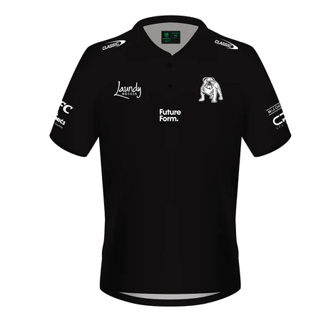 2024 Canterbury Bankstown Bulldogs Players Polo (Black)