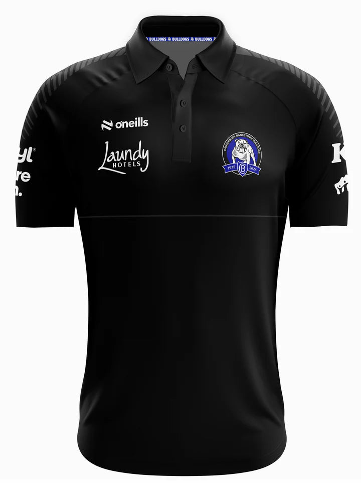 2025 Canterbury Bankstown Bulldogs Media Polo (Black)