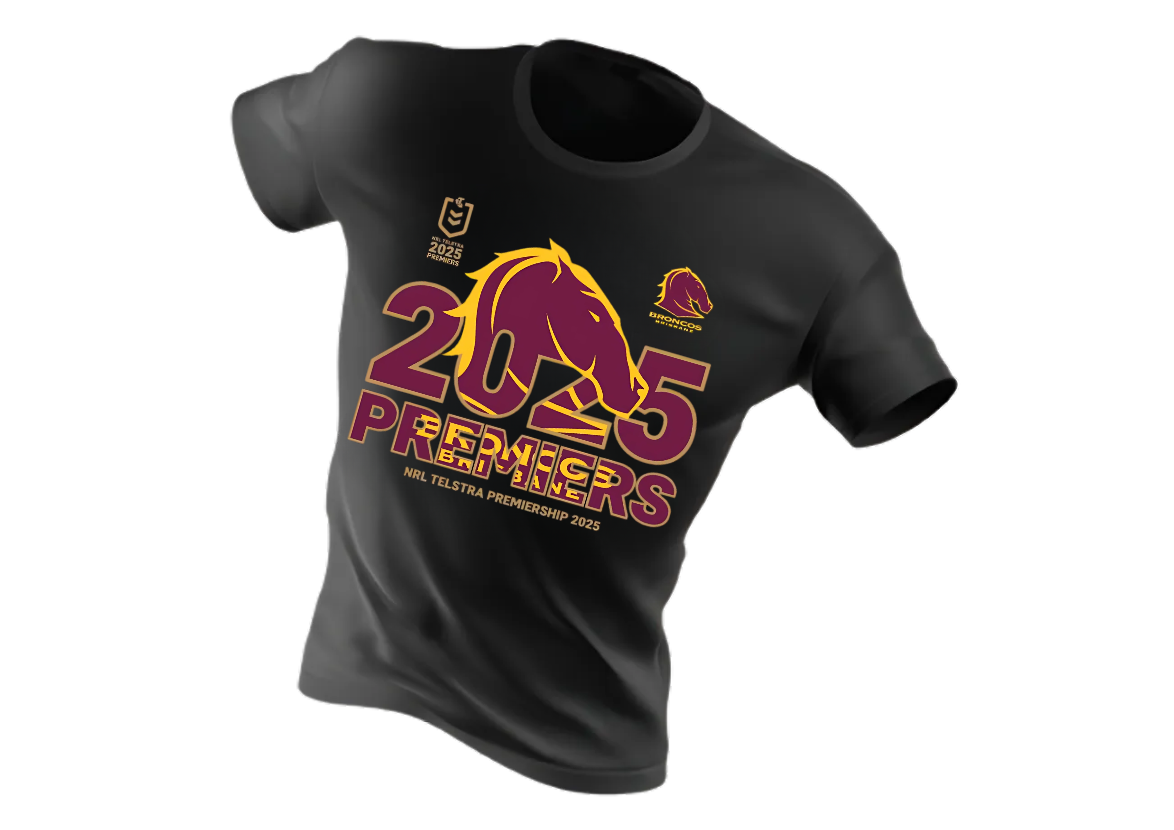 2025 Brisbane Broncos Premiers Tee (TID)