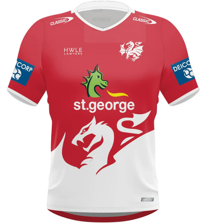 2024 St. George Illawarra Dragons Training Tee - Kids (Red)