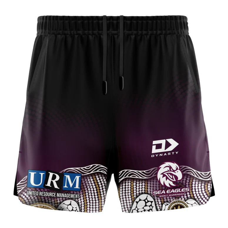 2025 Manly Warringah Sea Eagles Indigenous Gym Shorts