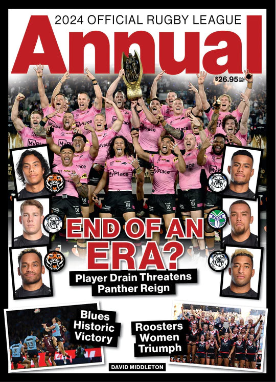 2024 Official Rugby League Annual End of an Era? - Book by David Middleton