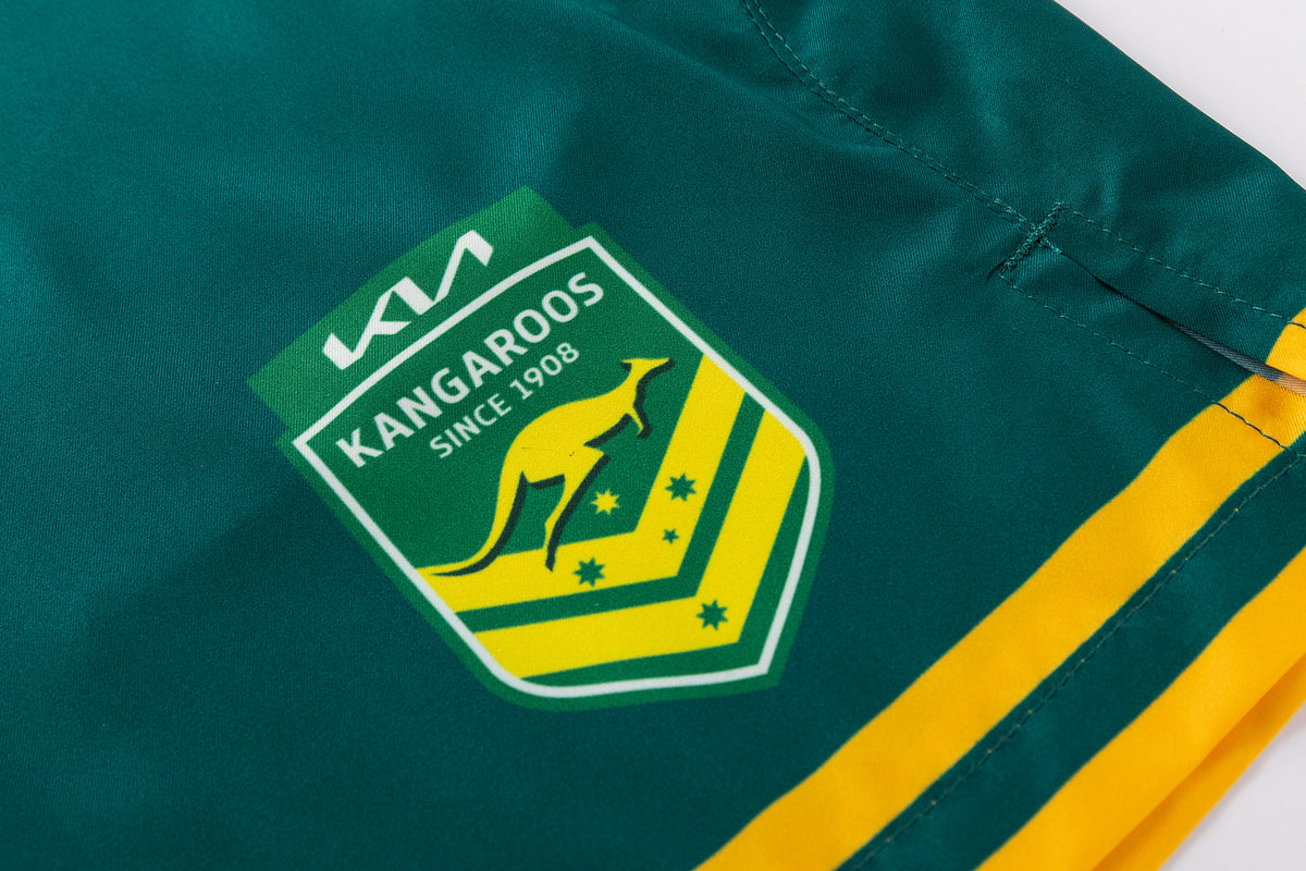 2026 RLWC Australian Kangaroos Performance Gym Shorts (Green)
