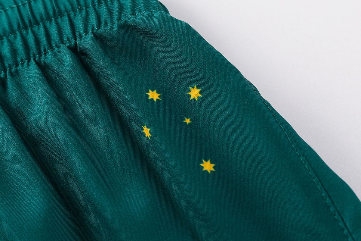 2026 RLWC Australian Kangaroos Performance Gym Shorts (Green)