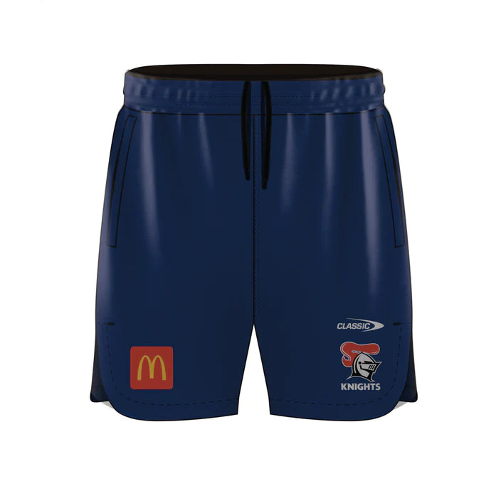 2024 Newcastle Knights Training Shorts With Zipper