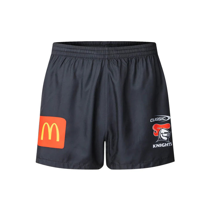 2025 Newcastle Knights Performance Gym Shorts (Black)