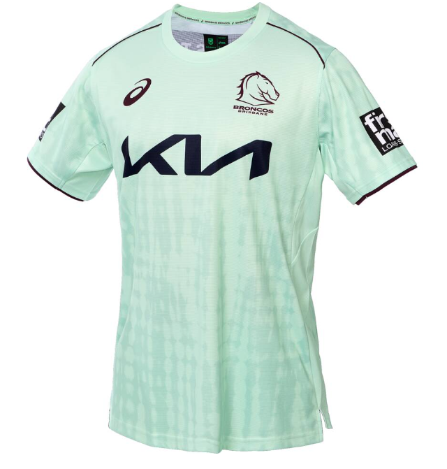 2025 Brisbane Broncos Training Tee - Mint