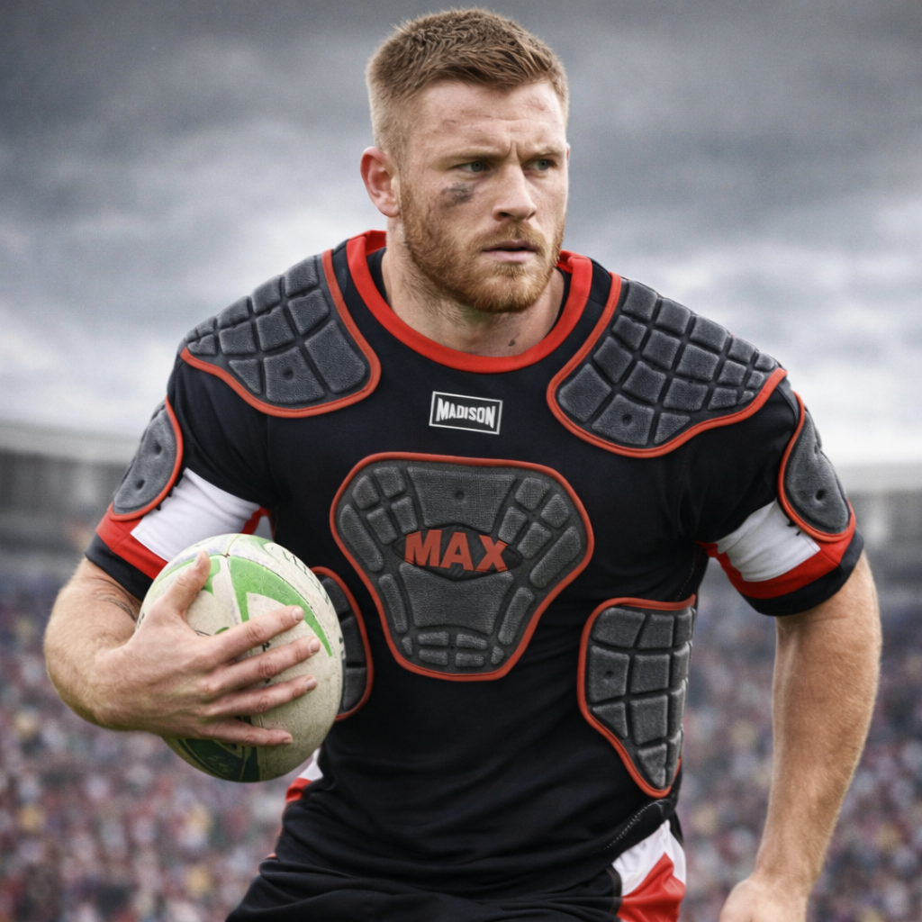 Madison Max Shoulder Pads - Red