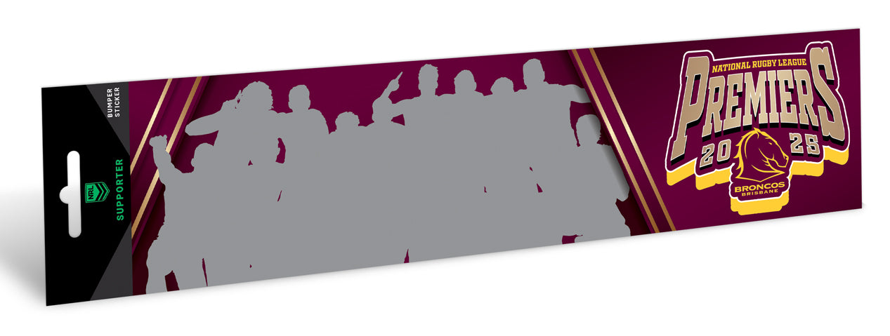 PRE ORDER - 2025 Brisbane Broncos Premiers Team Photo Bumper Sticker