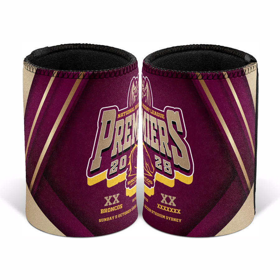 PRE ORDER - 2025 Brisbane Broncos Premiers Can Cooler (PH1)